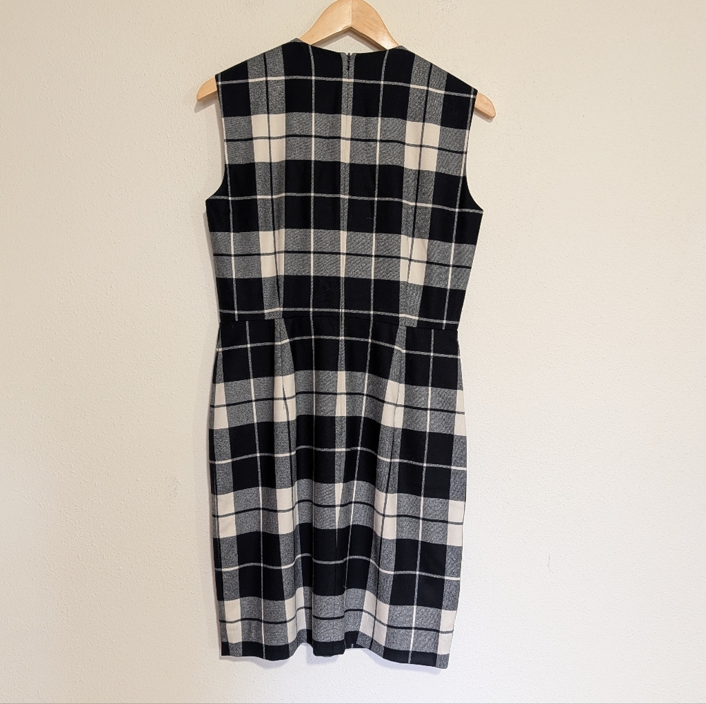MaxMara Plaid Sleeveless Sheath Dress size S - Picture 6 of 9